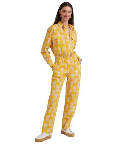 La DoubleJ Pineapple aviator jumpsuit - Amarillo