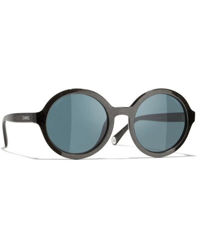 Chanel Ikonoische sonnenbrille mit einheitlichen gläsern - Blau