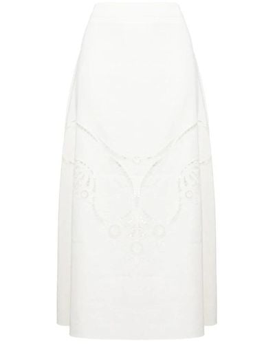 Chloé Midi Skirts - White
