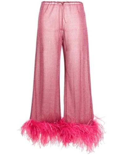 Oséree Straight Trousers - Pink