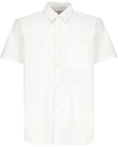 Comme des Garçons Short Sleeve Shirts - White