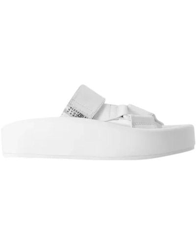 Maison Margiela Leder sandals - Weiß