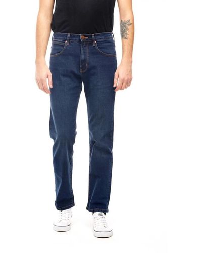 Wrangler Jeans > slim-fit jeans - Bleu