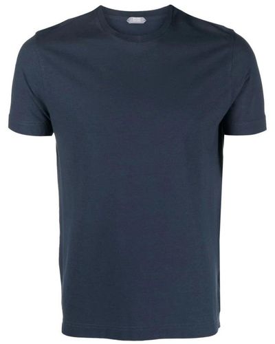 Zanone T-Shirts - Blue
