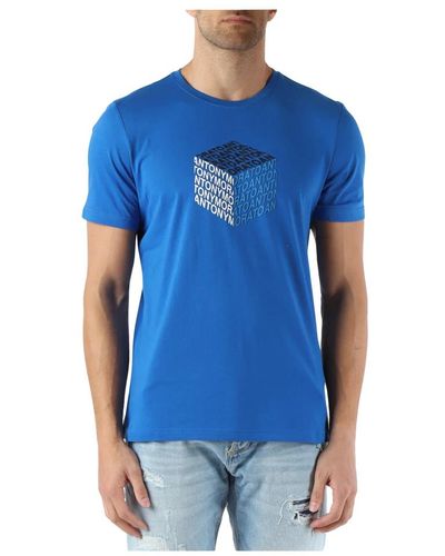 Antony Morato Sport collection: t-shirt in cotone regular fit - Blu