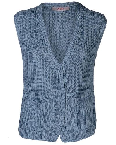 Jucca Sleeveless Knitwear - Blue