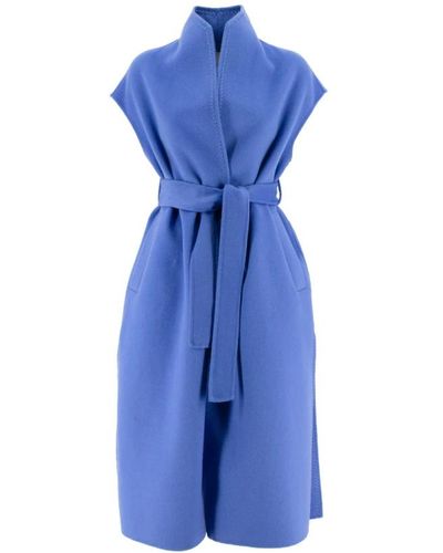 Ermanno Scervino Belted Coats - Blau