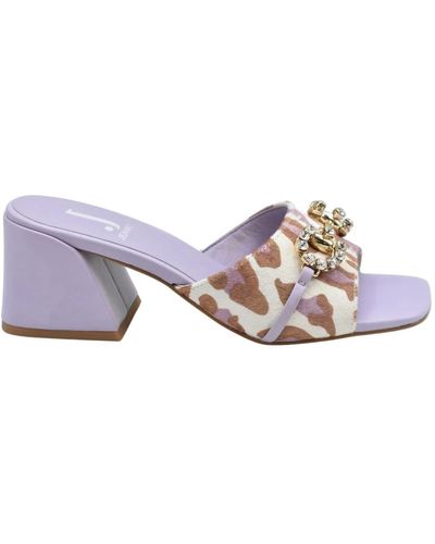Jeannot Shoes > heels > heeled mules - Violet