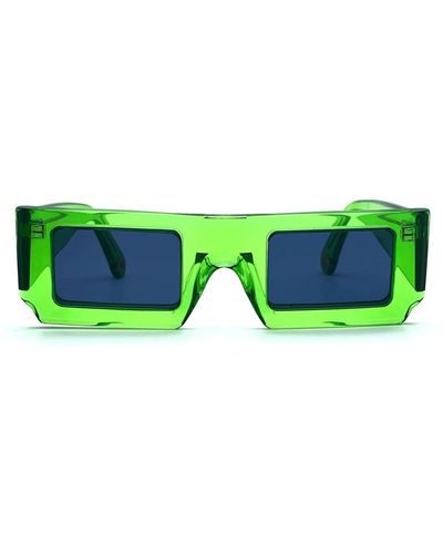 Jacquemus Chunky rettangolari occhiali da sole verdi - Verde