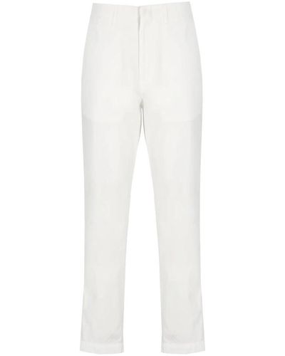 Dondup Straight Trousers - White