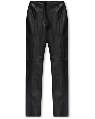 Forte Forte Trousers > leather trousers - Noir
