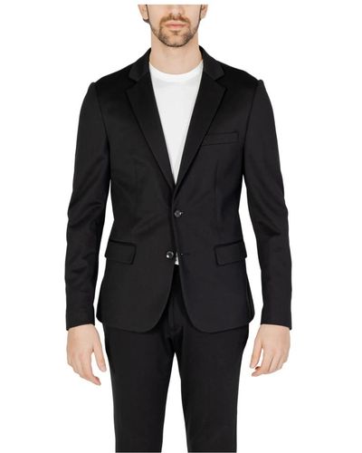 Antony Morato Elegante blazer nero con tasche
