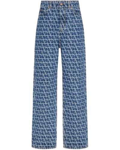 Valentino Wide trousers - Blau