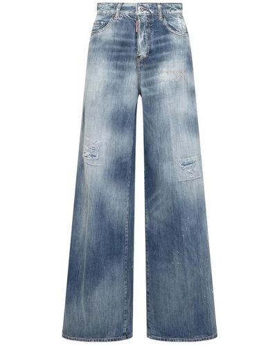 DSquared² Wide Jeans - Blue