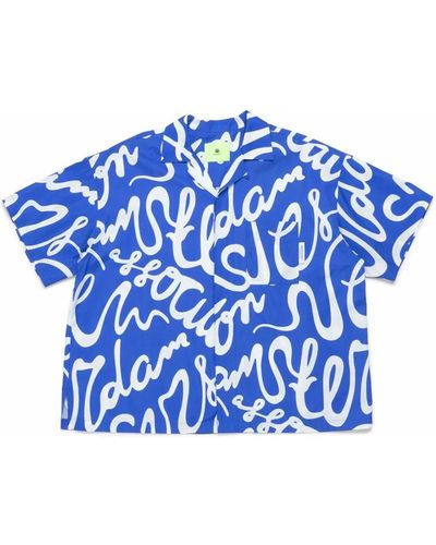 New Amsterdam Surf Association Camicia nasa a maniche corte - Blu