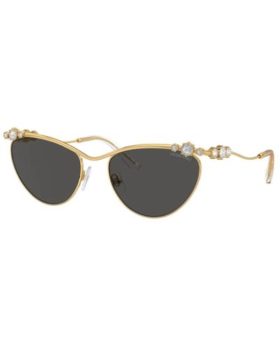 Swarovski Goldene sonnenbrille mit original-etui,silberne sonnenbrille mit original-etui - Braun
