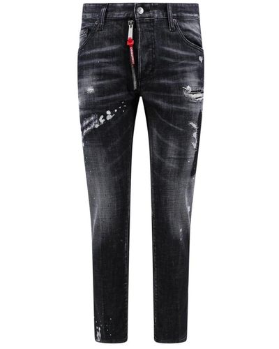 DSquared² Jeans skater in denim nero - Blu