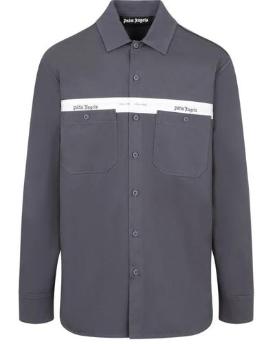 Palm Angels Casual Shirts - Blue