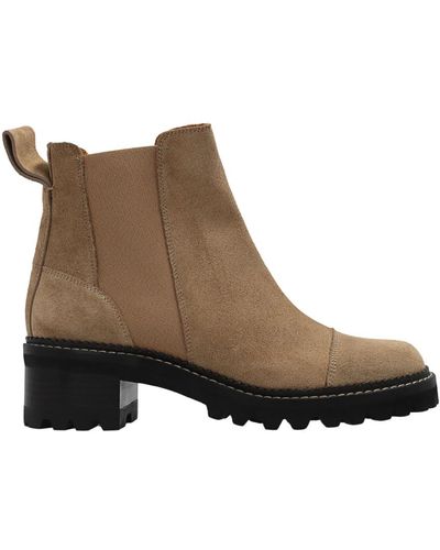 See By Chloé Mallory suede chelsea boots - Marrón
