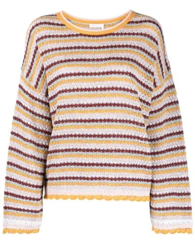 See By Chloé Round-Neck Knitwear - Brown