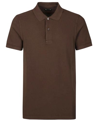 Tom Ford Polo Shirts - Brown