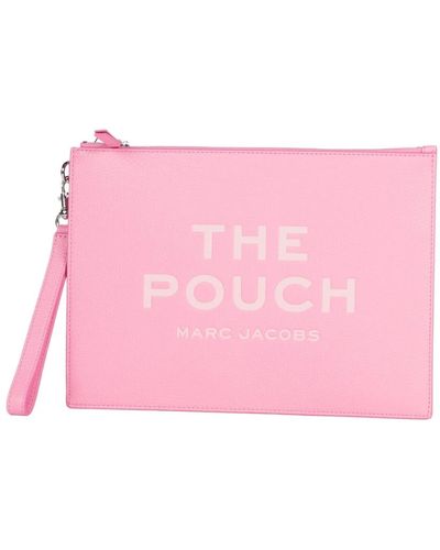Marc Jacobs Cuero grande pouch - Rosa