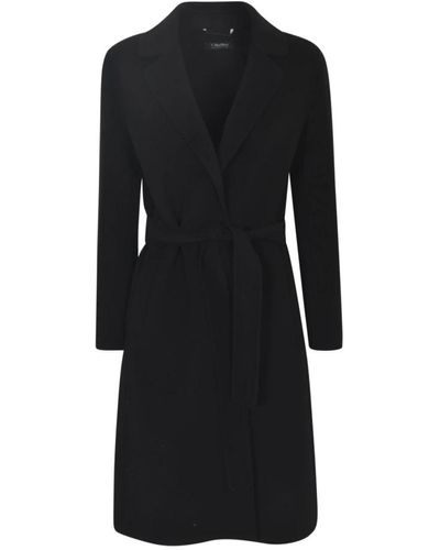 Max Mara Belted Coats - Black