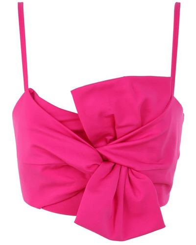P.A.R.O.S.H. Blouse wh bow - Rosa