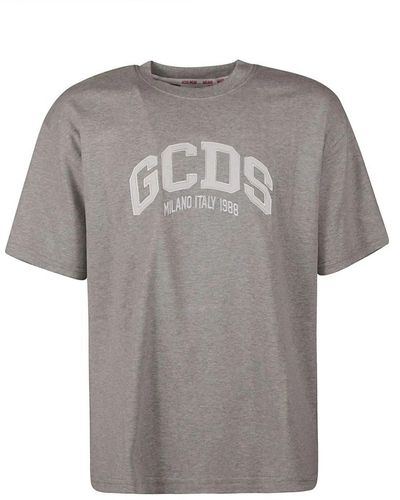 Gcds Logo loose t-shirt - Gris