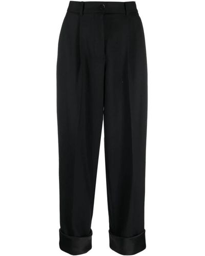 The Row Trousers > wide trousers - Noir