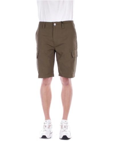 Dickies Grüne shorts reißverschluss knopf taschen - Grau