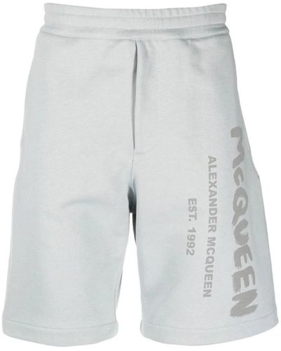 Alexander McQueen Casual Shorts - Gray