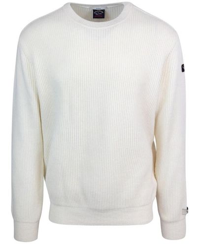 Paul & Shark Regular fit crew neck sweaters - Weiß