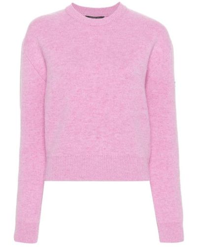 Balenciaga Round-Neck Knitwear - Pink