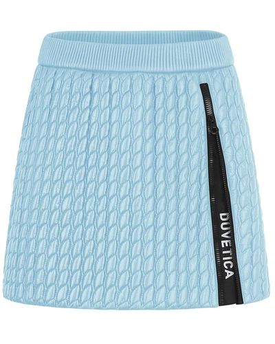 Duvetica Short Skirts - Blue
