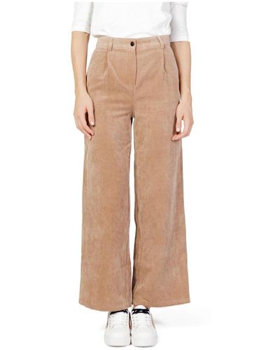 Jacqueline De Yong Trousers > wide trousers - Neutre