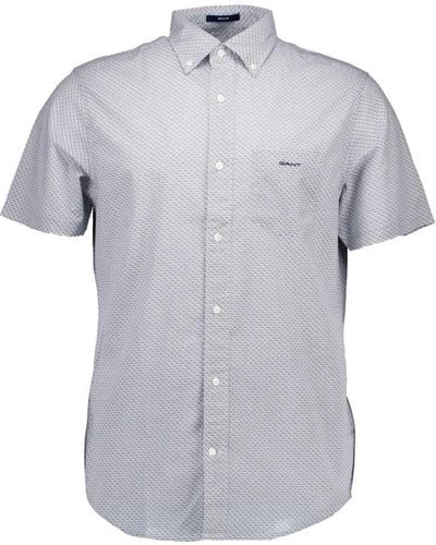 GANT Short Sleeve Shirts - Gray
