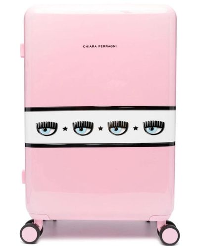 Chiara Ferragni Large Suitcases - Pink