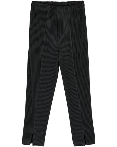 Issey Miyake Slim-Fit Trousers - Black