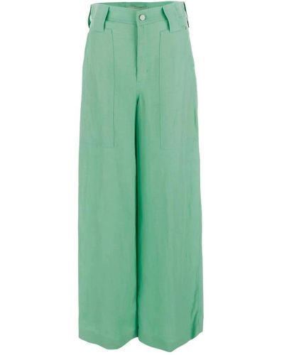 Stella McCartney Eleva tu estilo con pantalones de pierna ancha - Verde
