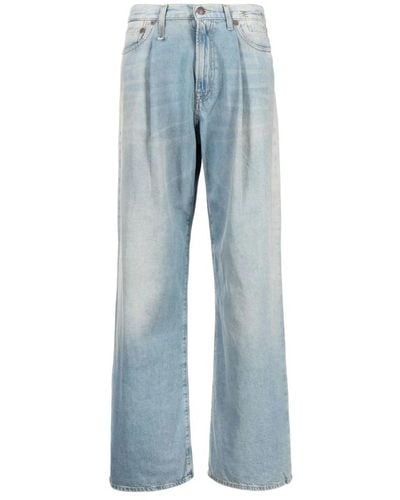 R13 Lennon wide-leg jeans - Blau