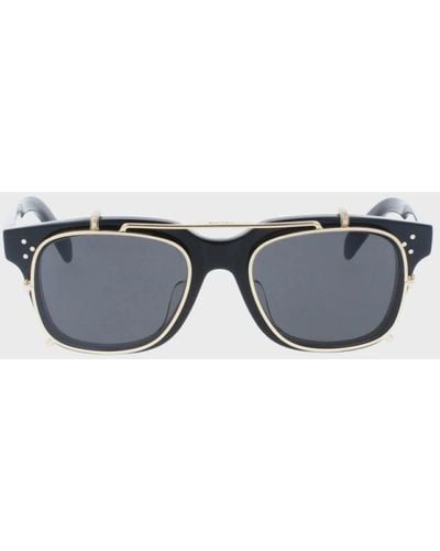 Celine Stilvolle sonnenbrille schwarzer rahmen - Grau