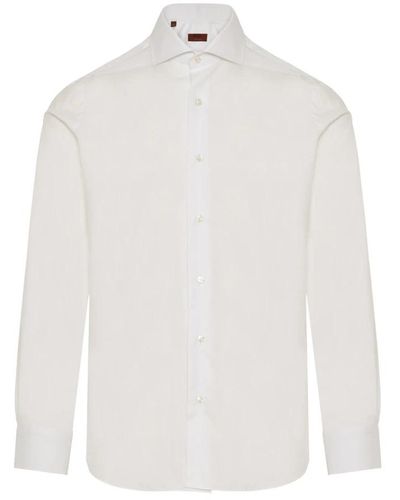 Barba Napoli Casual Shirts - White