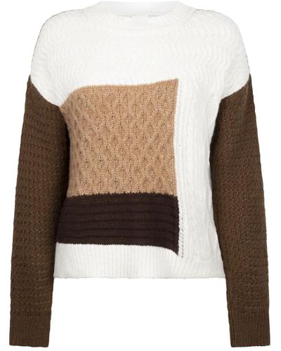Jane Lushka Knitwear > round-neck knitwear - Marron