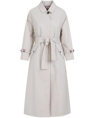 Thom Browne Coats > trench coats - Gris