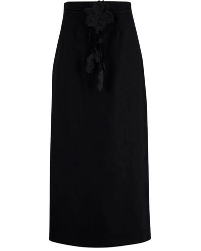 Zimmermann Midi Skirts - Black