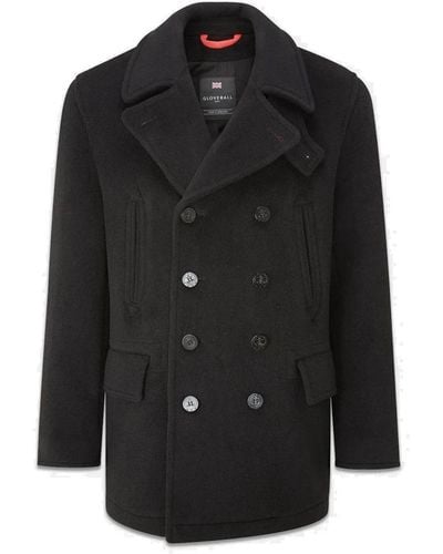 Gloverall Double-Breasted Coats - Black