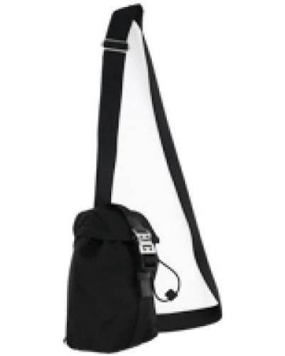 Givenchy Mini nylon rucksack mit strukturiertem lederbesatz - Schwarz