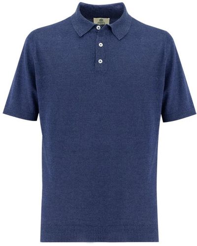 Luigi Borrelli Napoli Polo Shirts - Blue