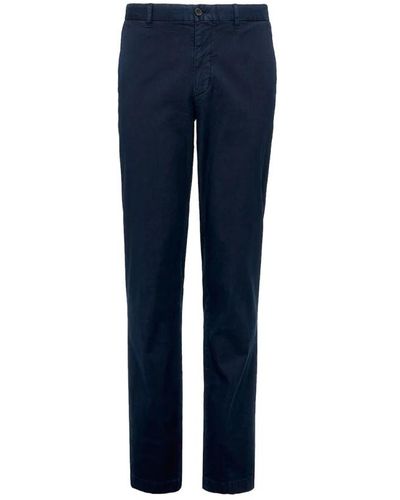 Tommy Hilfiger Leather Trousers - Blau